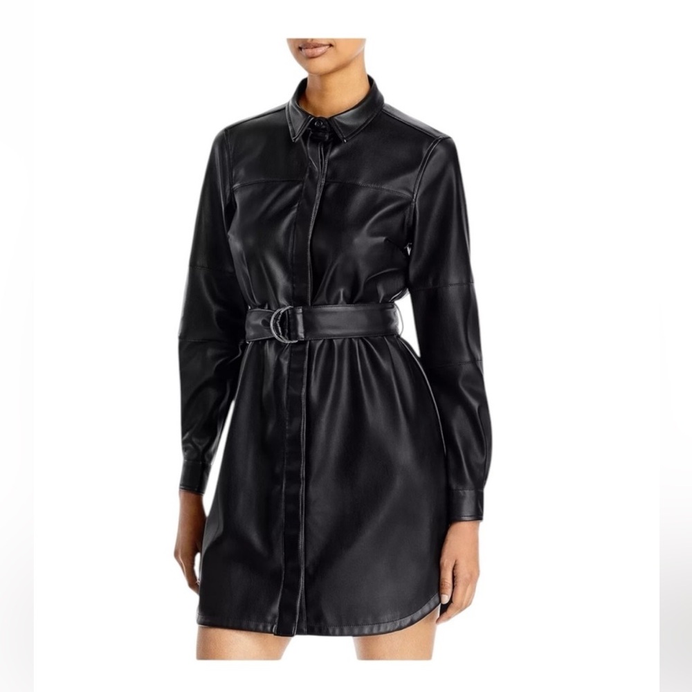 French Connection leather dress